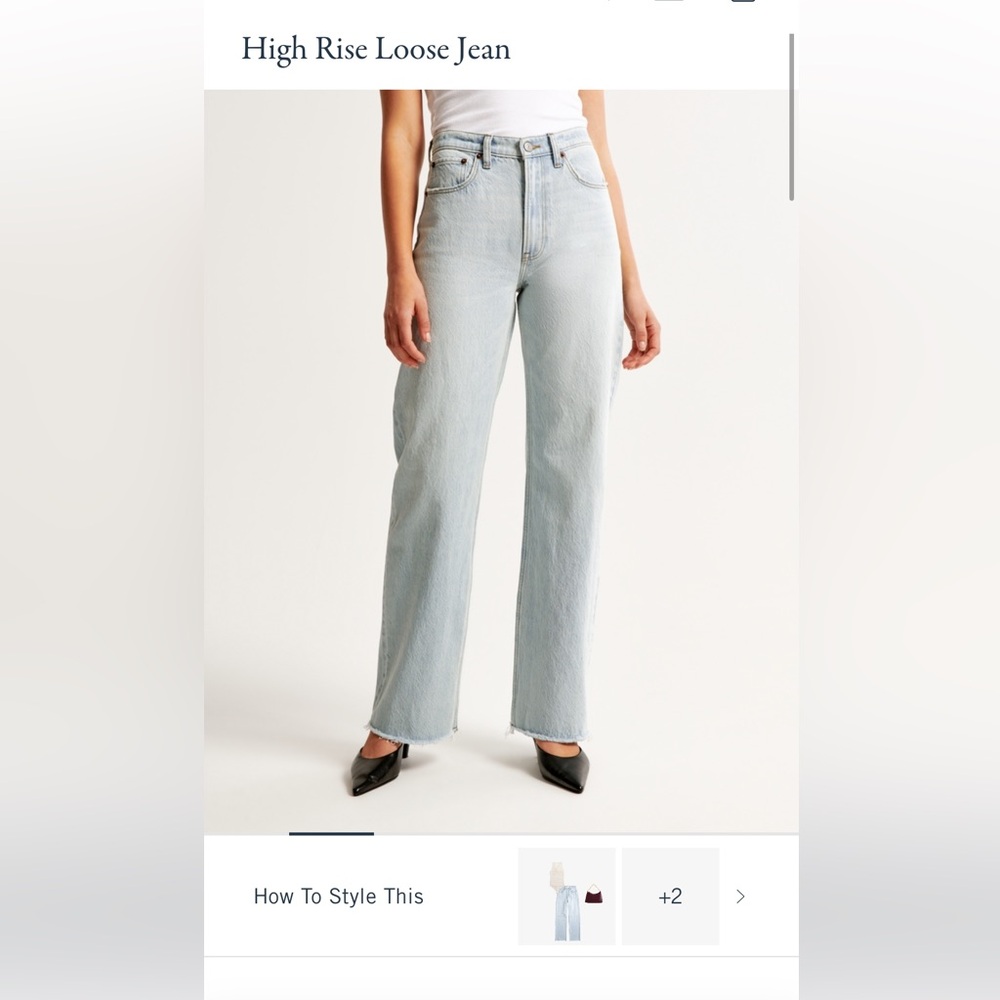 Abercrombie Loose High Rise Jeans